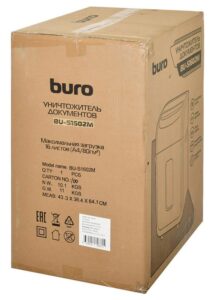 Купить Шредер Buro Office BU-S1602M (секр.P-5) фрагменты 16лист. 30лтр. пл.карты CD - 4D-10994985 из реестра по лучшей цене