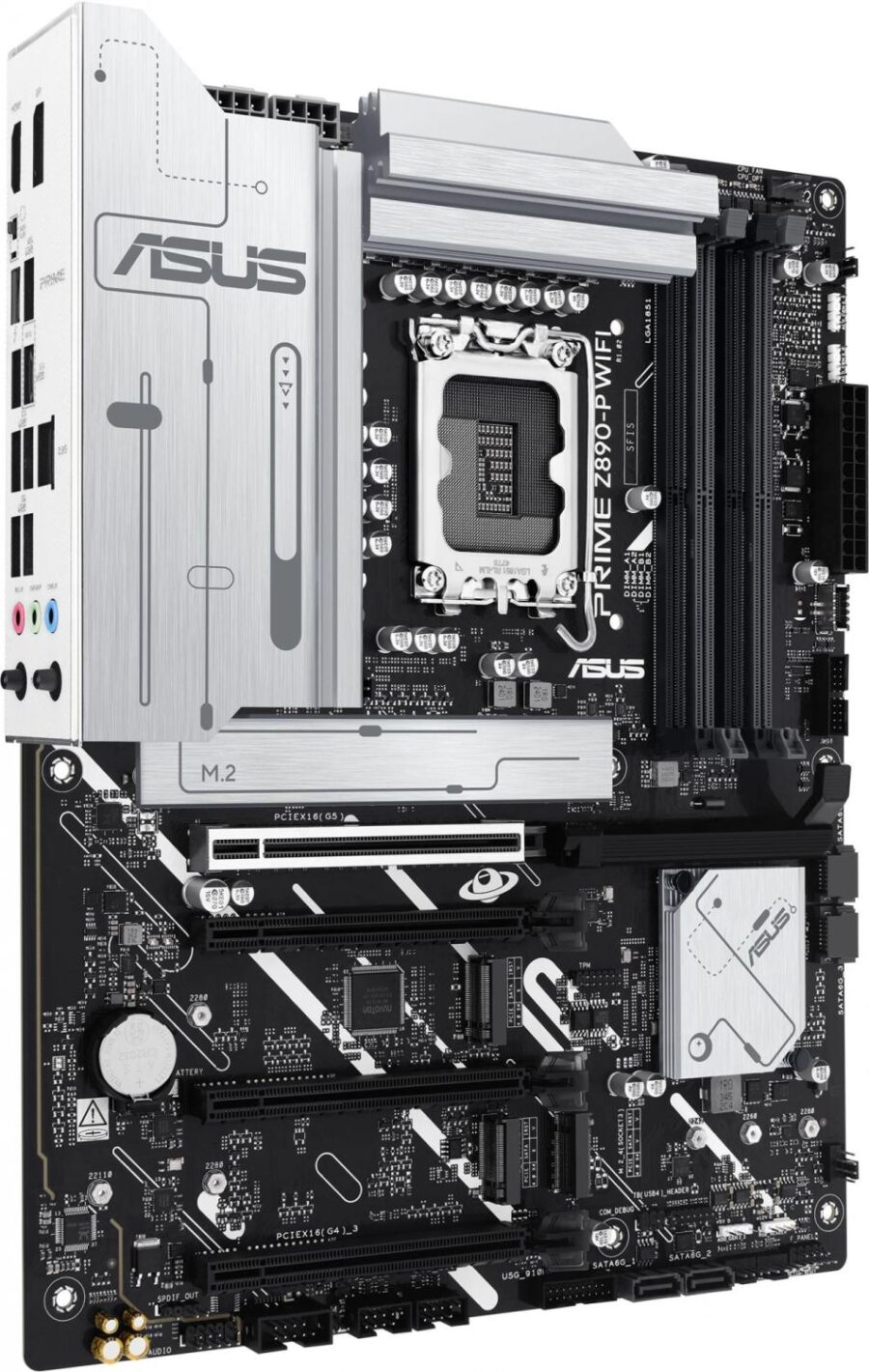 Материнская плата Asus PRIME Z890-P WIFI Soc-1851 Intel Z890 4xDDR5 ATX AC`97 8ch(7.1) 2.5Gg RAID+HDMI+DP — изображение 2