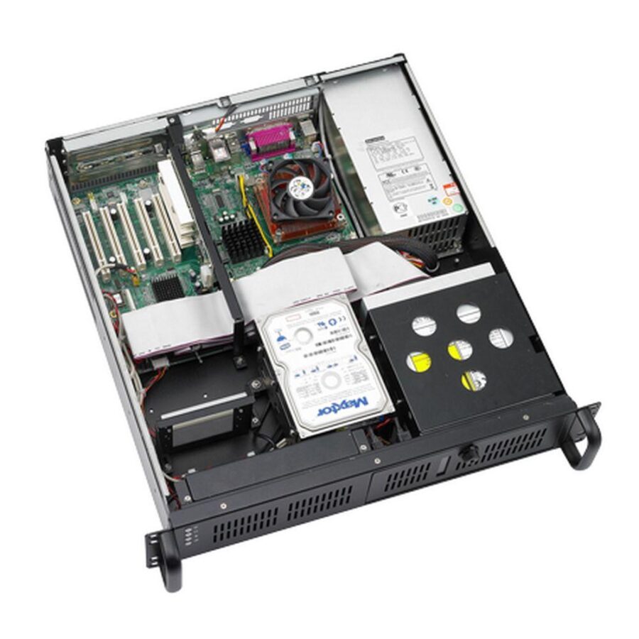 Корпус Advantech ACP-2010MB-00D 2U Rackmount Chassis, ATX/mATX, отсеки: 1*5.25"+1*3.5"Ext+1*3.5"Int, 2x80mm fan, Размер (ШВГ): 482x88x480mm, без PSU — изображение 3