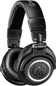 Купить Гарнитура мониторные Audio-Technica ATH-M50XBT2 1.2м черный беспроводные bluetooth оголовье (80001665) - 4D-15591002 из реестра по лучшей цене
