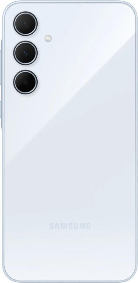 Смартфон Samsung SM-A356E Galaxy A35 5G 128Gb 8Gb голубой моноблок 3G 4G 2Sim 6.6" 1080x2340 Android 14 50Mpix 802.11 a/b/g/n/ac/ax NFC GPS GSM900/1800 GSM1900 TouchSc Protect microSD max1024Gb — изображение 3