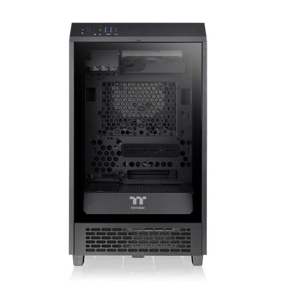 Купить Корпус Thermaltake The Tower 200/Black/Win/SPCC/Tempered Glass*1 ...