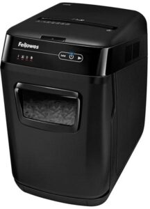 Купить Шредер Fellowes® AutoMax® 150C, автоподача, DIN P-4, 4х38мм, 150лст. авто, 8 ручн., 32 лтр., авторев, шт Шредер Fellowes® AutoMax® 150C - 4D-15034930 из реестра по лучшей цене