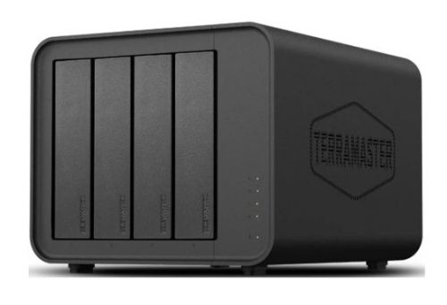 Сетевое хранилище Terramaster F4-424 tower NAS QC 3,4Ghz/8Gb(32)/TRAID,JBOD,RAID0,1,10,5,6/up to 4 HDD SATA(3,5' or 2,5')/2xM.2 2280 NVMe/2xUSB3.2/HDM