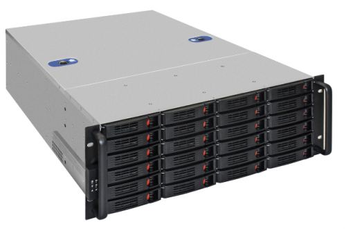 Серверная платформа 4U Exegate Pro 4U660-HS24 EX292424RUS RM 19", глубина 660, Redundant БП 2x550W, 24xHotSwap, USB