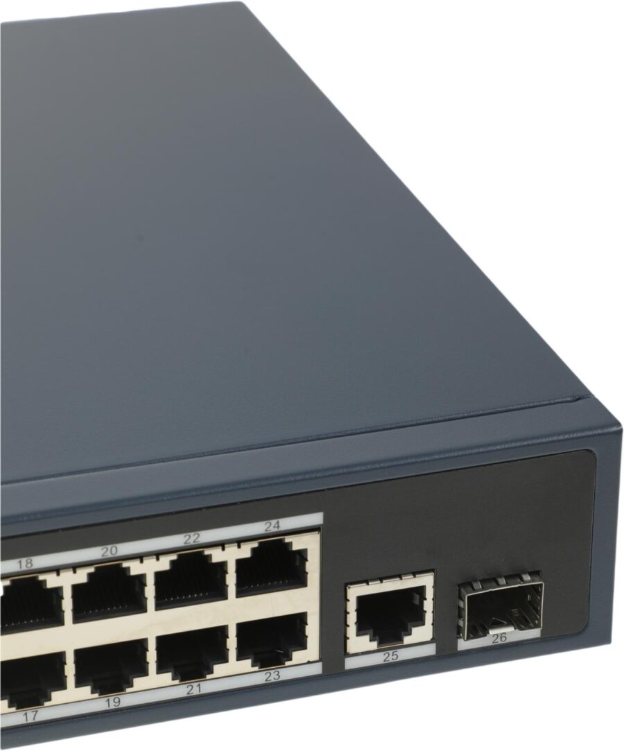 Коммутатор Hikvision DS-3E0526P-E 25x1Гбит/с 1SFP 24PoE+ 270W неуправляемый — изображение 4