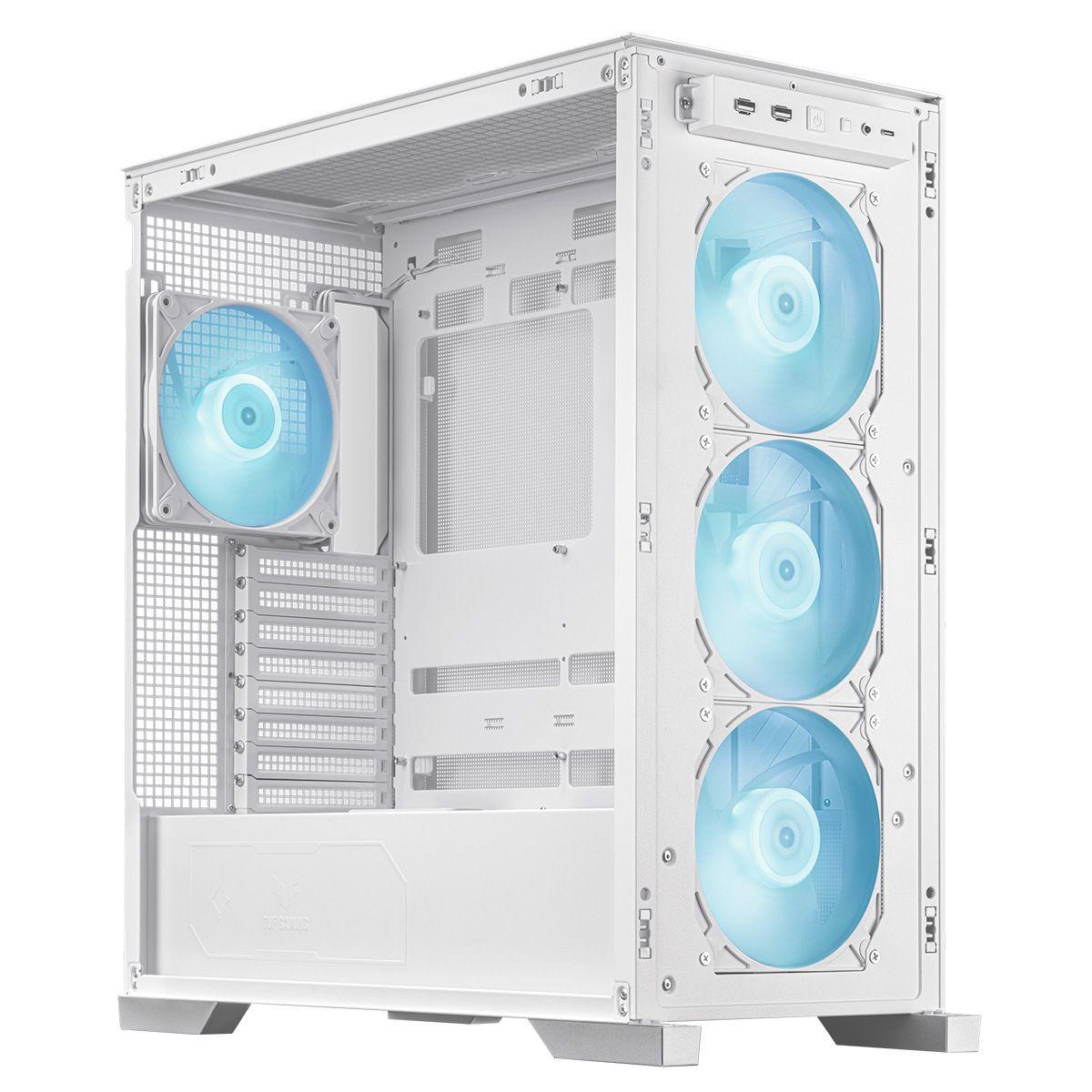 Корпус ASUS TUF GAMING GT302 TG ARGB WHITE/ GT302/ARGB FANS/WHT (90DC00I3-B19000) — изображение 2