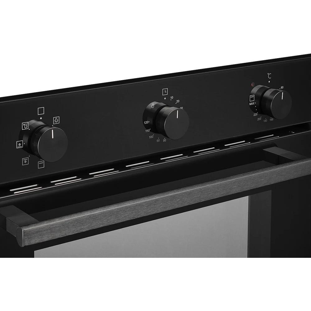 Встраиваемый электрический духовой шкаф MONSHER/ Электрический независимый духовой шкаф, 6 режимов: Нижний нагрев, Макси-Гриль с конвекцией, Разморозка, Режим подсветка, Традиционный нагрев, Макси-Гриль, Нижний нагрев с конвекцией, Конвекция, механические — изображение 4