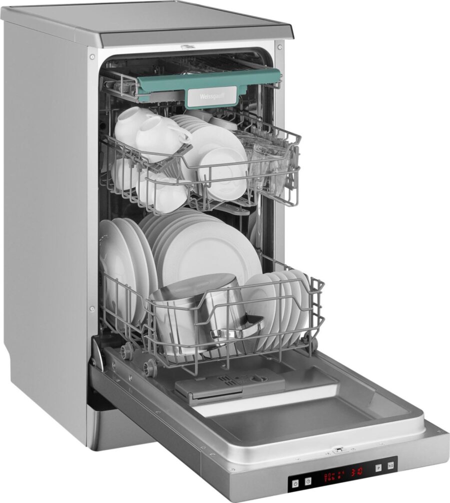 Посудомоечная машина Weissgauff DW 4015 серебристый (узкая) — изображение 4