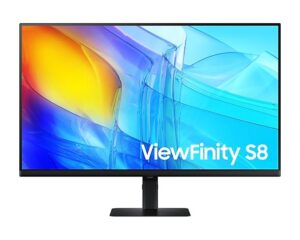 Купить Монитор Samsung 32" ViewFinity S8 S80D S32D800EAI (VA 21:9 3840x2160x60Hz 5ms 350cd 3000:1 178/178 1,07 bill; DP; HDMI; USB3.0x3 RJ45 HAS Tilt Swiv VESA Black - 4D-15495859 из реестра по лучшей цене