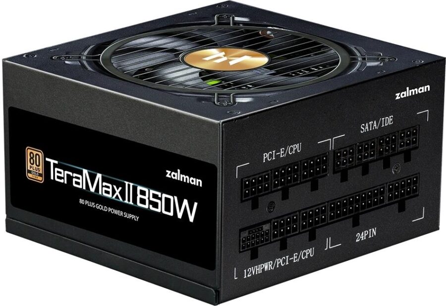 Блок питания Zalman ATX 850W ZM850-TMX2 80+ gold 24pin APFC 120mm fan 12xSATA Cab Manag RTL
