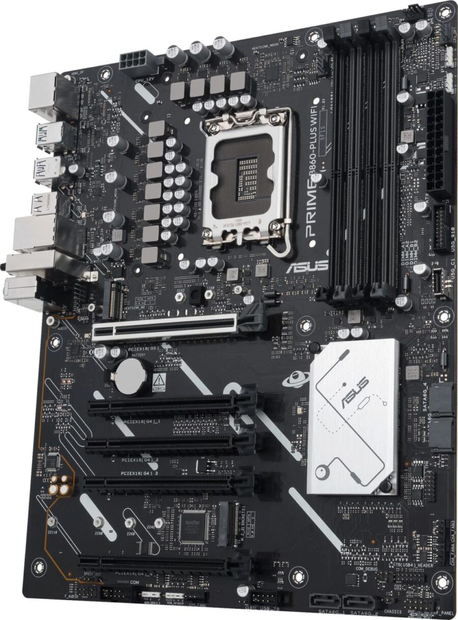 Материнская плата Asus PRIME B860-PLUS WIFI Soc-1851 Intel B860 4xDDR5 ATX AC`97 8ch(7.1) 2.5Gg RAID+HDMI+DP