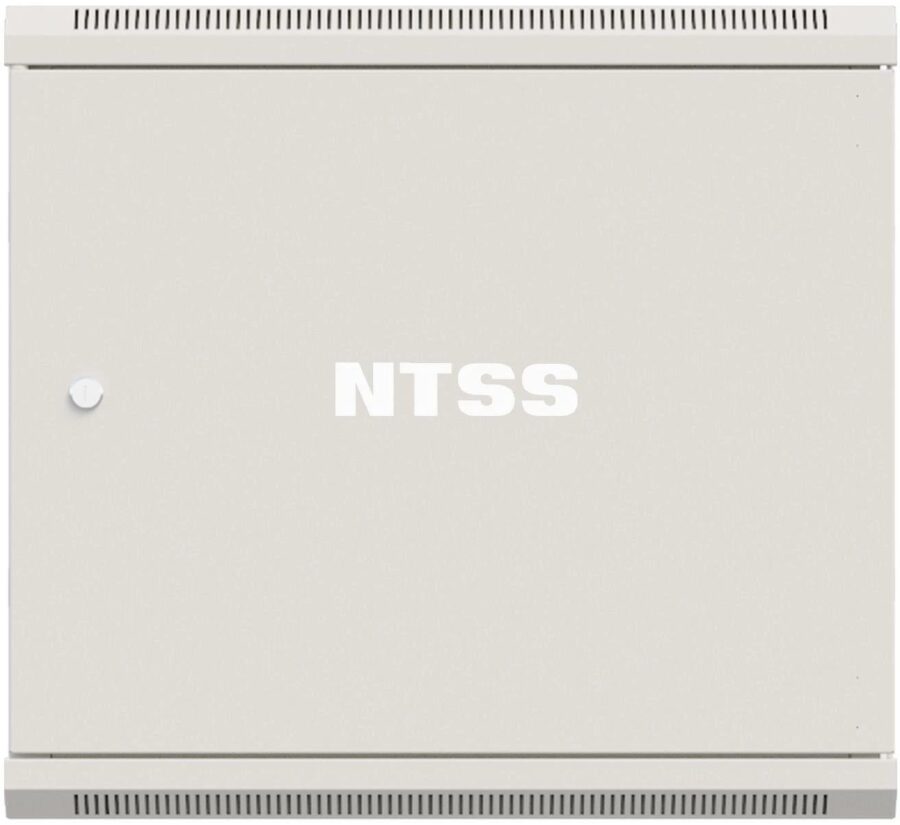 Шкаф коммутационный NTSS Премиум (NTSS-W12U6060FD) настенный 12U 570x600мм пер.дв.металл 60кг серый 500мм 27кг 220град. 635мм IP20 сталь — изображение 2