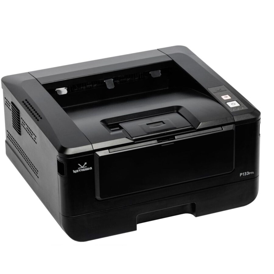 Принтер Катюша P133pm Принтер Катюша P133p, 33 стр/мин А4 Ч/Б, 1200 dpi. 1 ГБ RAM, Ethernet, USB, USB-host, Wi-Fi (опция). Тонер в комплекте на 700 отп. Российское производство