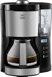 Купить Кофеварка капельная Melitta Look V Therm Timer Black Filter 1000Вт черный/нержавеющая сталь - 4D-15282420 из реестра по лучшей цене