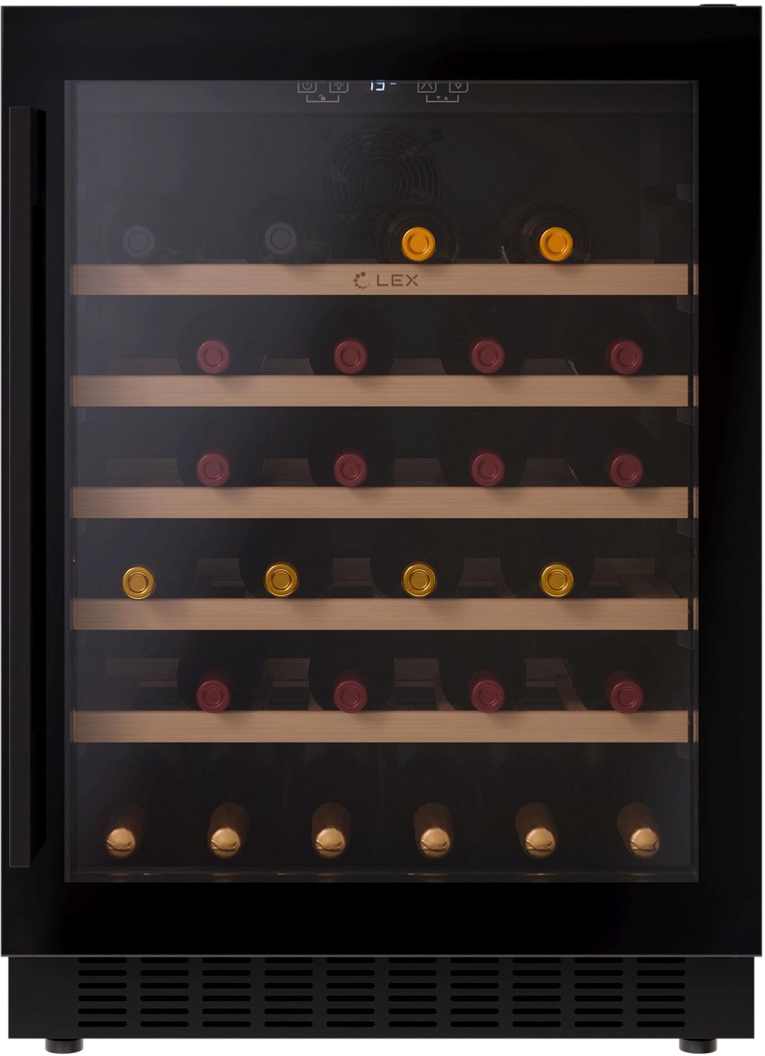 Винный шкаф Lex LWD6054BL 1-нокамерн. черный — изображение 3