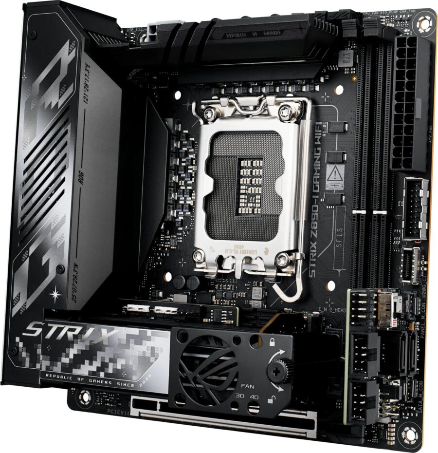 Материнская плата Asus ROG STRIX Z890-I GAMING WIFI Soc-1851 Intel Z890 2xDDR5 mini-ITX AC`97 8ch(7.1) 2.5Gg RAID+HDMI — изображение 3