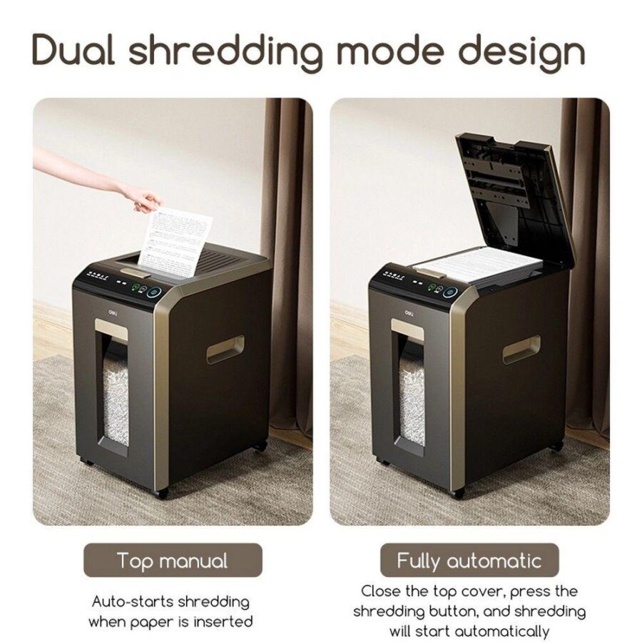 Уничтожитель бумаги (Шредер) Deli Paper Shredder Shredding Capacity: 150 sheets (Auto) — изображение 4