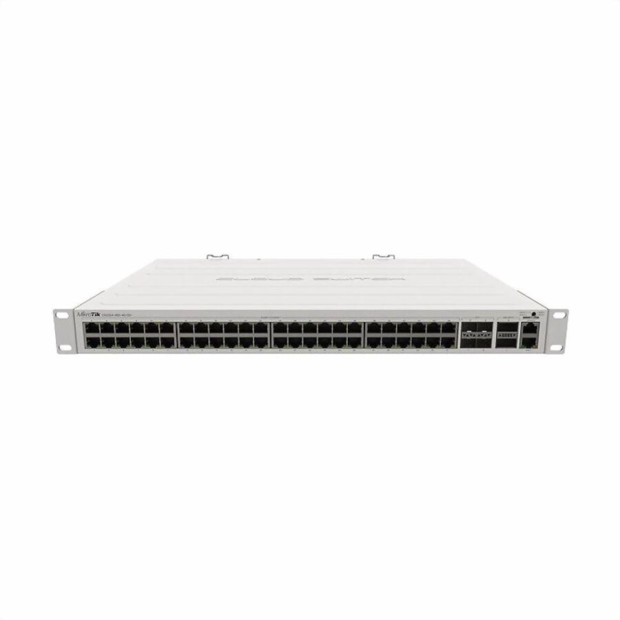 Коммутатор MIKROTIK CRS354-48G-4S+2Q+RM Cloud Router Switch 354-48G-4S+2Q+RM with 48 x Gigabit RJ45 LAN, 4 x 10G SFP+ cages, 2 x 40G QSFP+ cages, RouterOS L5, 1U rackmount enclosure, Dual redundant PSU (002266) — изображение 2