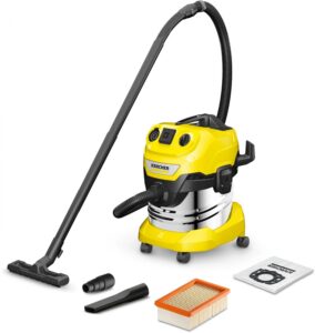 Купить Строительный пылесос Karcher WD 4 P S V-20/5/22 1000Вт (уборка: сухая/сбор воды/выдув) желтый - 4D-14037910 из реестра по лучшей цене
