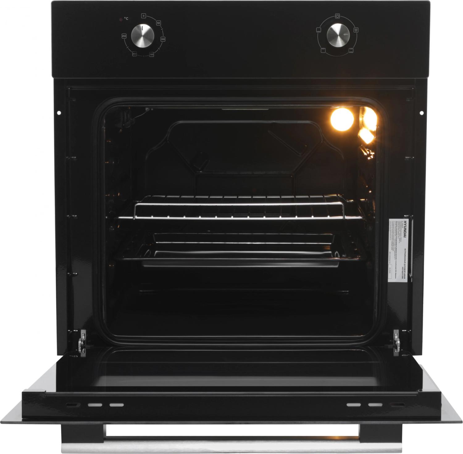 Духовой шкаф Электрический Hyundai HEO 62312 BG черный — изображение 2
