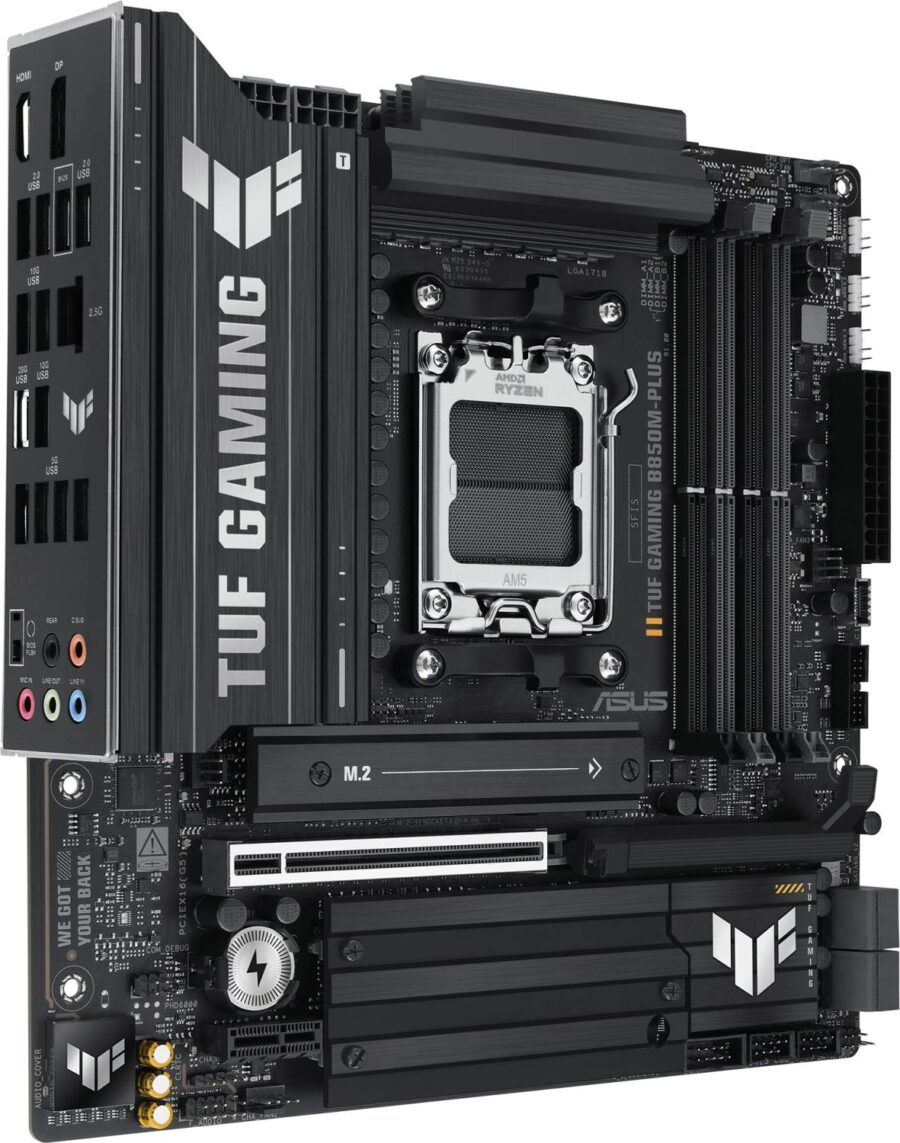Материнская плата Asus TUF GAMING B850M-PLUS SocketAM5 AMD B850 4xDDR5 mATX AC`97 8ch(7.1) 2.5Gg RAID+HDMI+DP — изображение 3