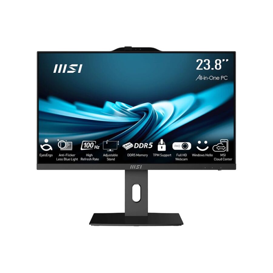 Моноблок/ MSI PRO AP242P 14M   23.8"(1920x1080 (матовый) IPS)/Intel Core i7 14700(2.1Ghz)/16384Mb/512PCISSDGb/noDVD/Int:Intel UHD Graphics 770/Cam/BT/WiFi/-/war 1y/4.63kg/Black/DOS + Wireless KB+M — изображение 2