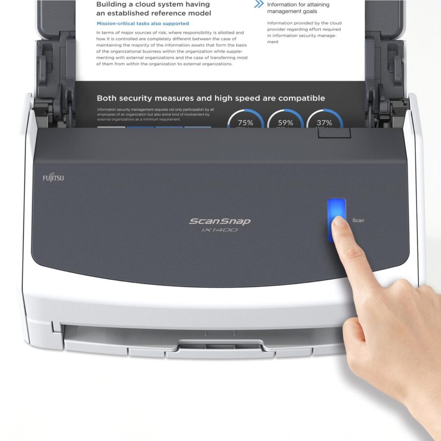 ScanSnap iX1400 Документ сканер А4, двухсторонний, 40 стр/мин, автопод. 50 листов, USB 3.2/ ScanSnap iX1400, Document scanner, A4, duplex, 40 ppm, ADF 50, USB 3.2 — изображение 3