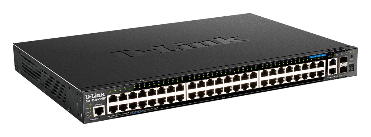 Купить Коммутатор/ DGS-1520-52MP,DGS-1520-52MP/A1A Managed L3 Stackable ...