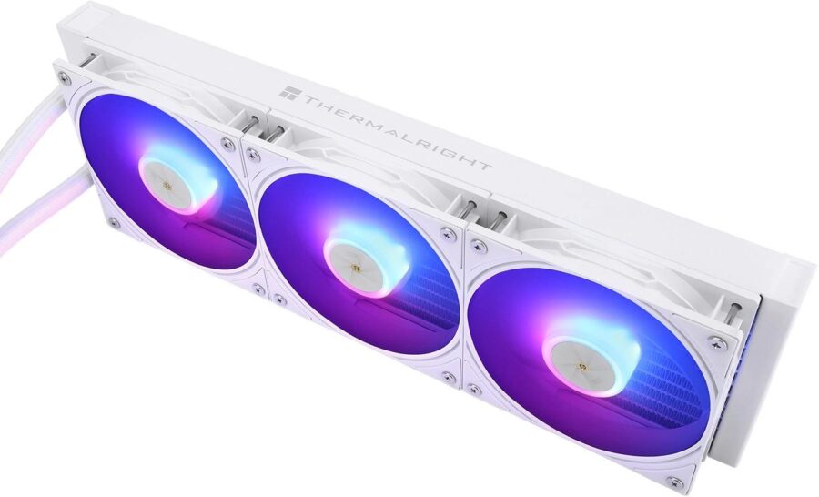 Система водяного охлаждения Thermalright Frozen Warframe 360 ARGB Soc-AM5/AM4/1200/1700/1851 белый 4-pin 29.8dB Al LCD Ret (F-WFRAME-360-WH-ARGB) — изображение 3