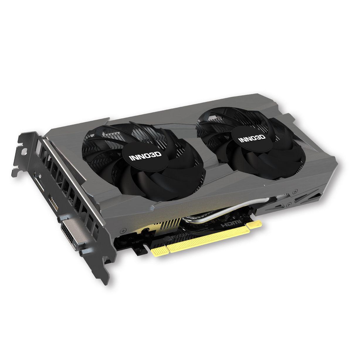 Видеокарта INNO3D RTX3050 TWIN X2 8GB GDDR6 128bit DVI DP HDMI 2FAN RTL — изображение 2