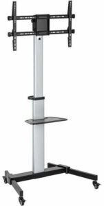 Купить Подставка для телевизора Ultramounts UM307B черный/белый 37"-86" макс.50кг напольный мобильный - 4D-15238390 из реестра по лучшей цене