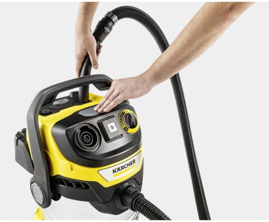 Строительный пылесос Karcher WD 6 P S V-30/6/22/T + DDC (YSY) 1300Вт (уборка: сухая/сбор воды) желтый — изображение 2