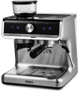 Купить Кофеварка рожковая Kitfort КТ-789 1550Вт серебристый - 4D-14778701 из реестра по лучшей цене