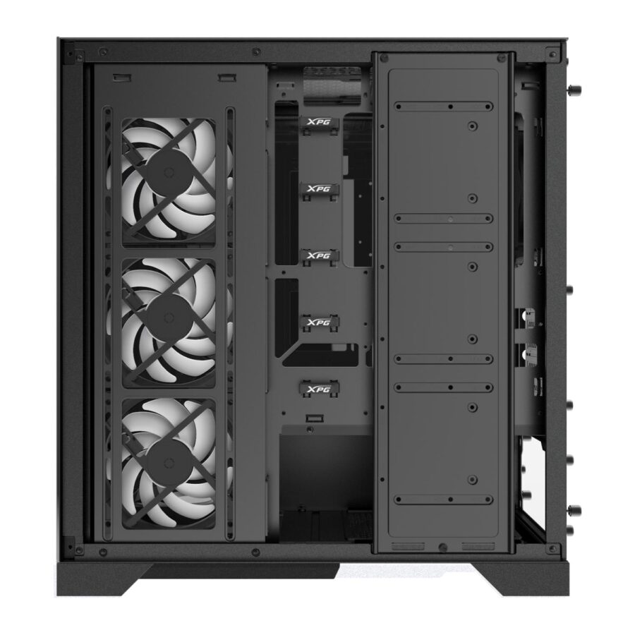 Корпус XPG INVADER X BLACK (INVADERXMT-BKCWW) Mid-Tower Gaming ATX PC Case with Panoramic View, Tempered Glass Panels, and RGB Lighting Black — изображение 4