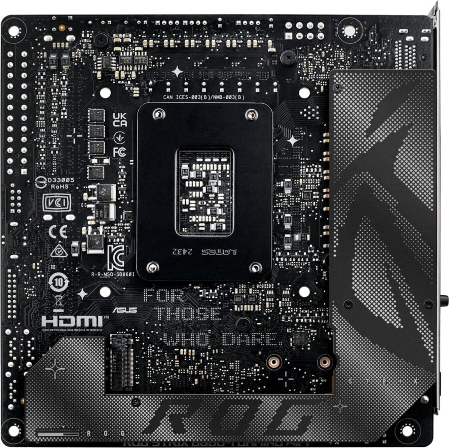 Материнская плата Asus ROG STRIX B860-I GAMING WIFI Soc-1851 Intel B860 2xDDR5 mini-ITX AC`97 8ch(7.1) 2.5Gg RAID+HDMI+DP — изображение 3