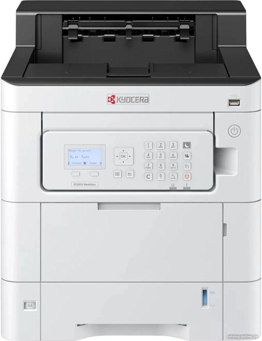 Принтер лазерный Kyocera Ecosys PA4000cx (1102Z03NL0) A4 Duplex белый — изображение 2