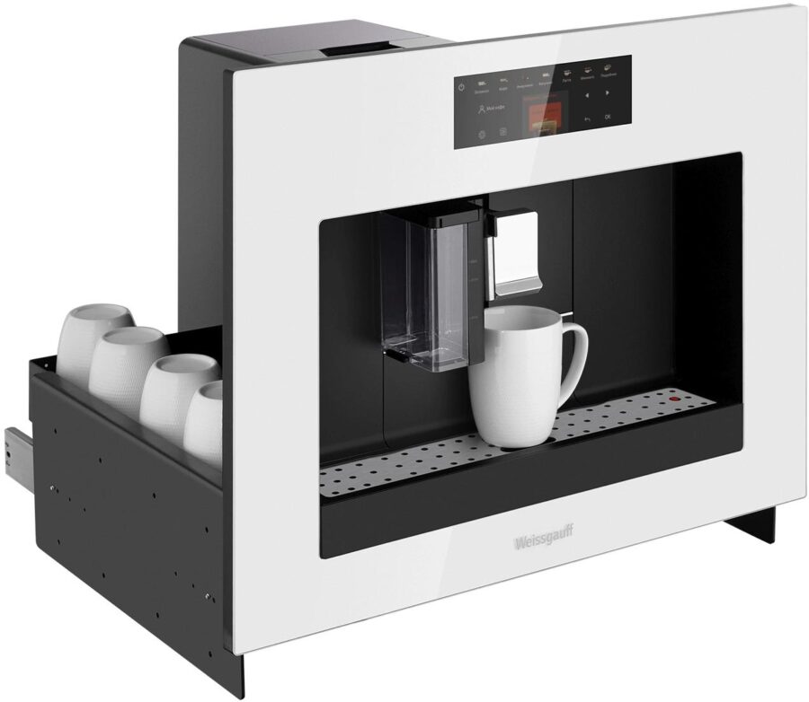 Кофемашина Weissgauff WCMI-572 Touch Cappuccino 1400Вт белый/черный — изображение 4