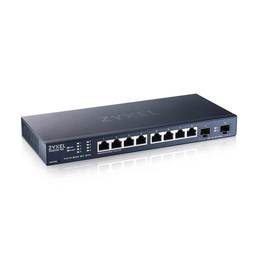 Коммутатор/ Multigigabit Smart L3 Lite switch Zyxel NebulaFlex XMG1915-10E, 8xRJ-45: 1/2.5G, 2xSFP+, silent (no fan) — изображение 2