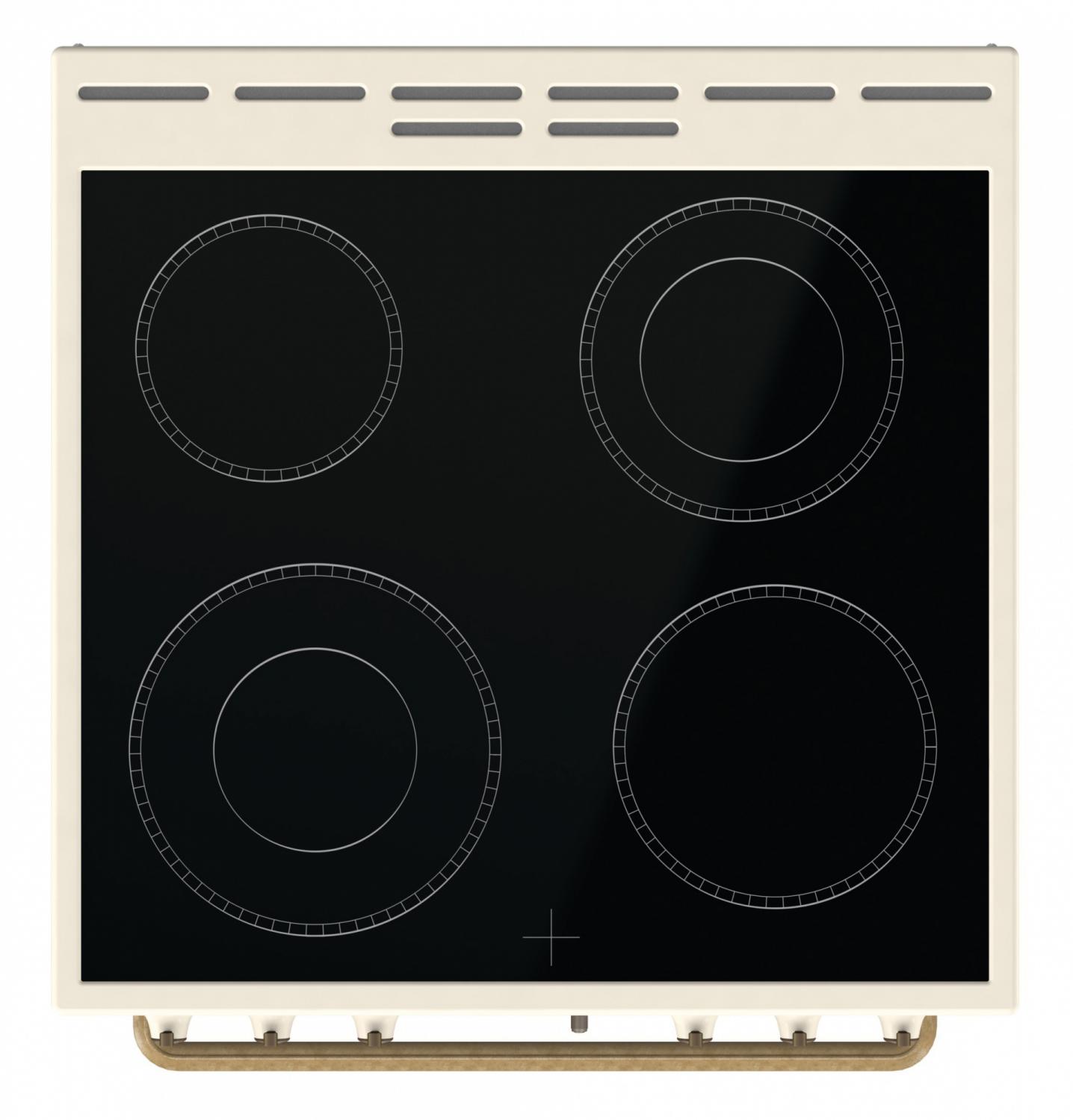 Плита Электрическая Gorenje GECS6B70CLI бежевый стеклокерамика (без крышки) — изображение 4