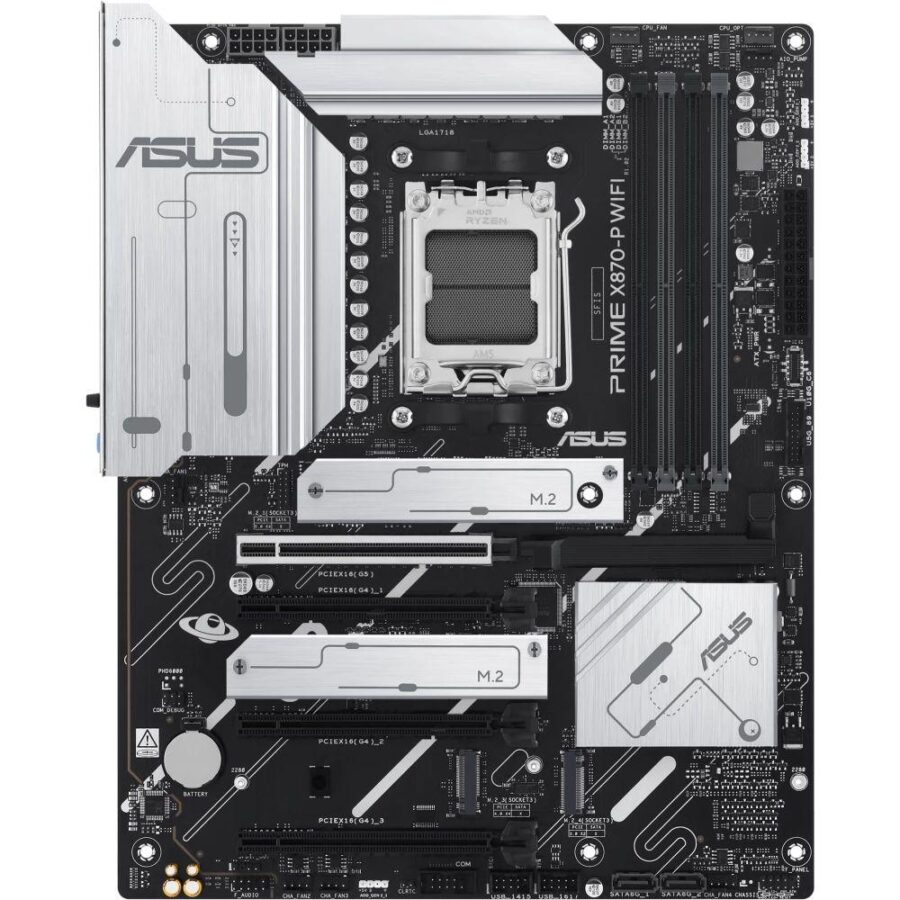 Материнская плата ASUS PRIME X870-P WIFI AM5 ATX 4xDDR5 4xPCIEx16 4xM.2 2xUSB-C HDMI 2.5GLAN Wi-Fi 7