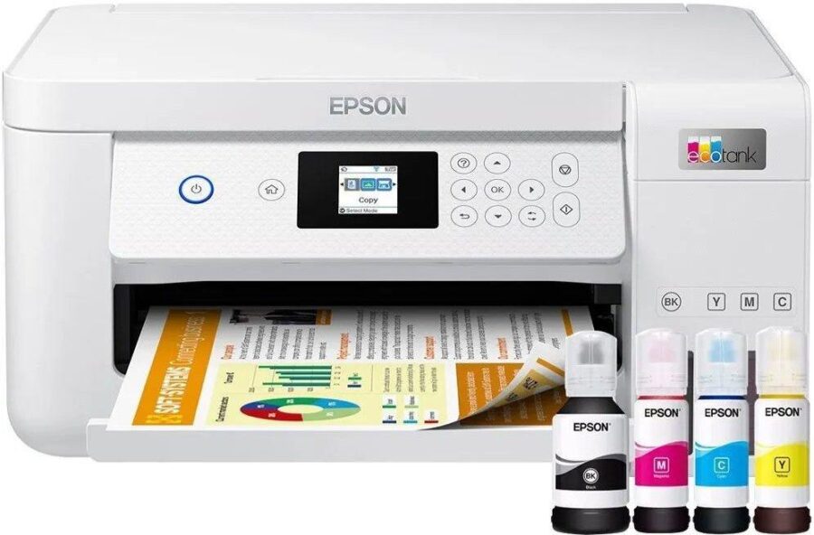 МФУ струйный Epson L4266 (C11CJ63516/C11CJ63414) A4 Duplex WiFi белый — изображение 3