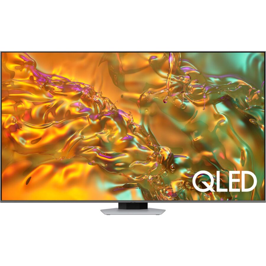 Телевизор ЖК 85'' Samsung/ 85", QLED, Ultra HD, Tizen Smart TV, 120 Hz, HDR10+, Wi-Fi, Voice, DVB-T2/C/S2, Bluetooth, CI+(1.4), FreeSync Premium Pro, 2.2 ch 40W, Dolby Atmos, OTS Lite, 4HDMI, 2USB, Silver 2024