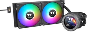 Купить Система водяного охлаждения Thermaltake TH240 V2 Ultra EX ARGB Soc-AM5/AM4/1200/1700/1851 черный 4-pin 28.5dB Al LCD Ret (CL-W414-PL12SW-A) - 4D-14811113 из реестра по лучшей цене