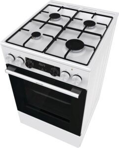Купить Комбинированная плита Gorenje/ Комбинированная плита Gorenje, Эмаль SilverMatte, объем духовки 62 л, механическое управление, сенсорный программатор IconLED, многоуровневое приготовление, электроподжиг, рельефные направляющие, 2 стекла+термослой, энергоэф - 4D-14002901 из реестра по лучшей цене
