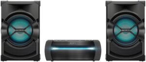 Купить Минисистема Sony Shake-X10 черный 1200Вт CD CDRW DVD DVDRW FM USB BT - 4D-13789919 из реестра по лучшей цене