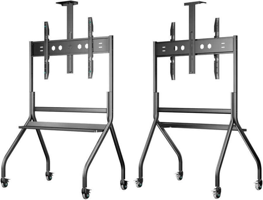Стойка для телевизора Onkron TS2080 черный 60"-120" макс.150кг напольный мобильный — изображение 2