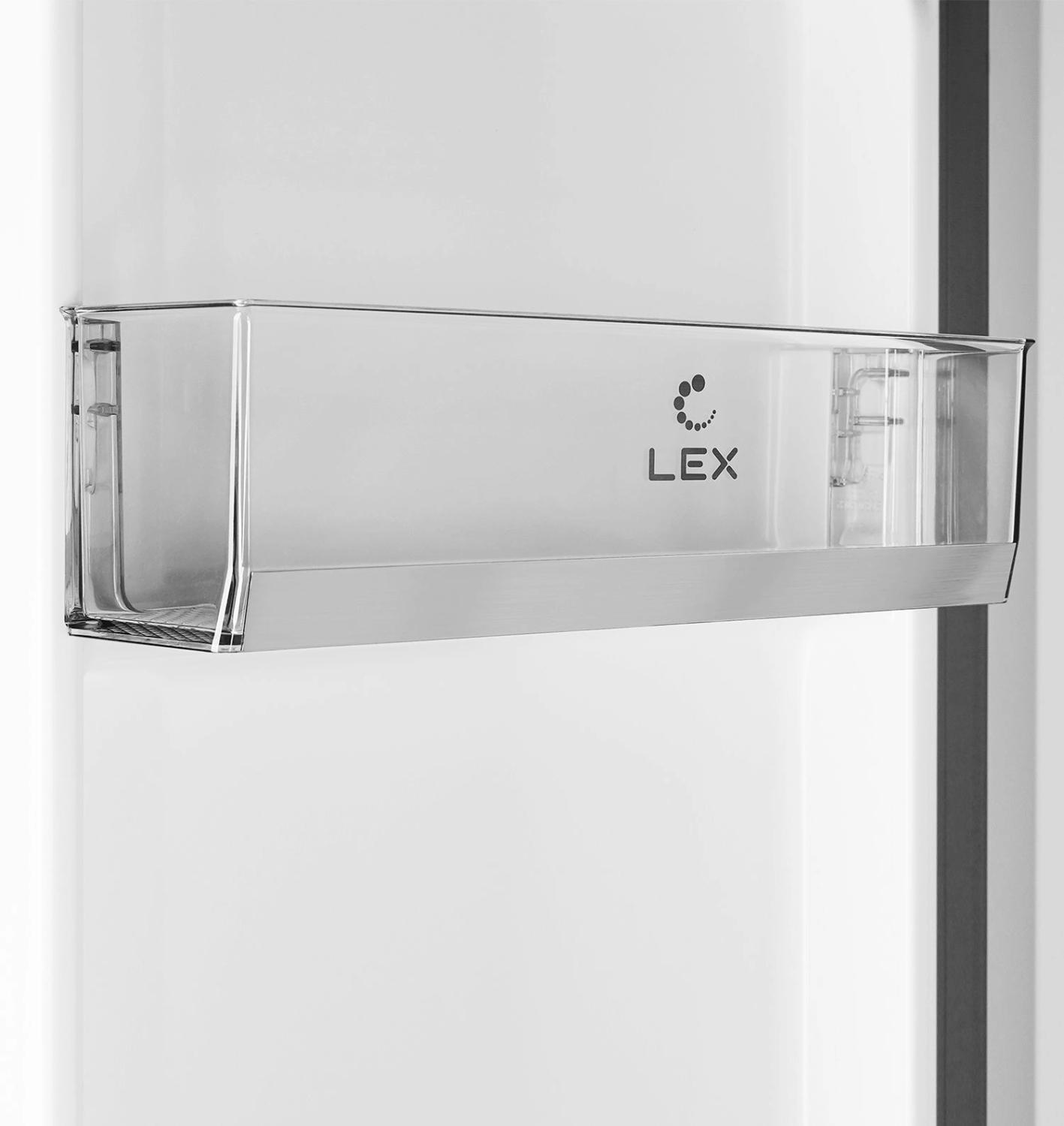 Холодильник Lex LSB530BLID WIND 2-хкамерн. черный/рисунок глянц. инвертер — изображение 3