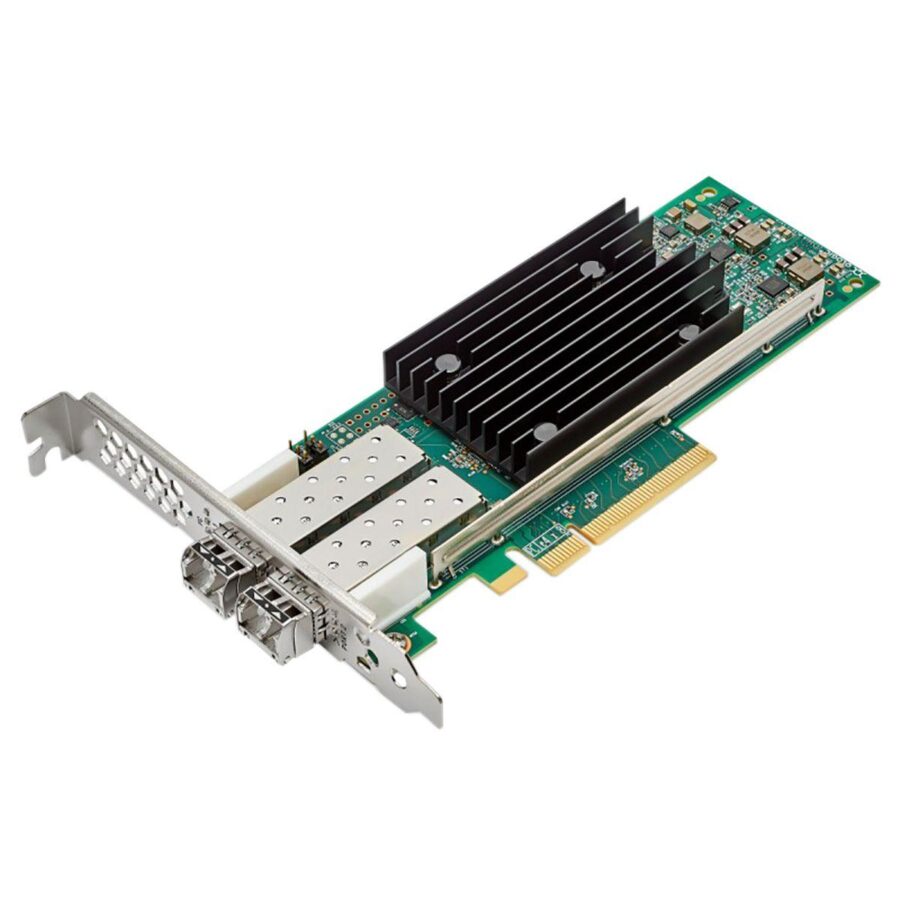 Сетевой адаптер Qlogic QLE2772-SR-SP (MA2810401-C4 А) 32Gb/s FC HBA, 2-port, PCIe v4.0 x8, LowProfile, LC SR MMF, В комплекте две планки (LP + FH) — изображение 2