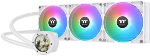 Купить Система водяного охлаждения Thermaltake TH420 V2 Ultra Snow Edition ARGB Soc-AM5/AM4/1200/1700/1851 белый 4-pin 34.7dB Al+Cu LCD Ret (CL-W407-PL14SW-A) - 4D-14763108 из реестра по лучшей цене
